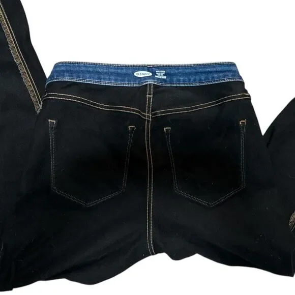 Old-navy Women's Blue and Navy Jeans Built in WARM - Picture 2 of 4